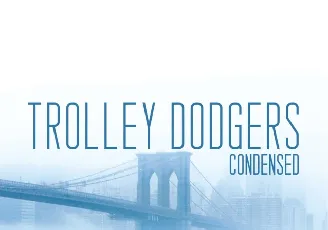 Trolley Dodgers font