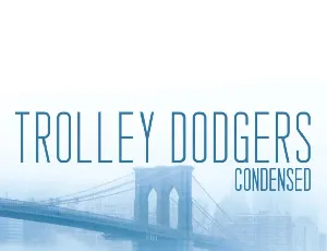 Trolley Dodgers font