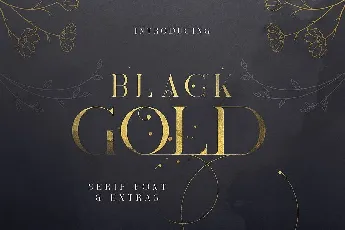 Black Gold Serif font