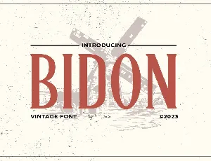 Bidon font