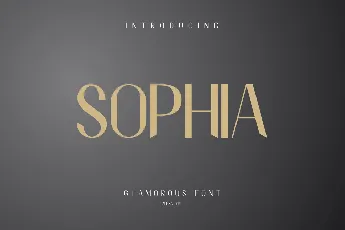 SOPHIA demo font