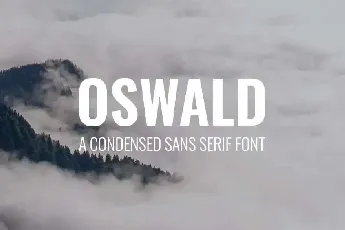 Oswald font