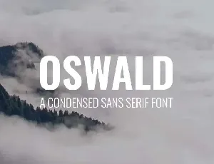 Oswald font