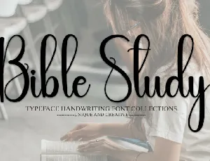 Bible Study Script font