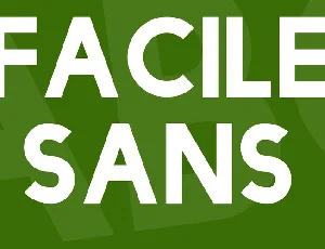 Facile Sans font