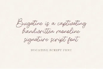 Bugatine font