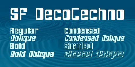 SF DecoTechno font