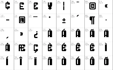 SF DecoTechno font