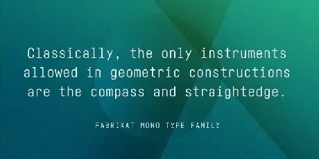 Fabrikat Mono Family font