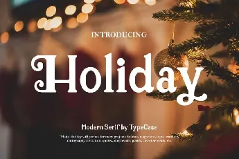 Holiday Serif font