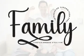 Family Script Typeface font