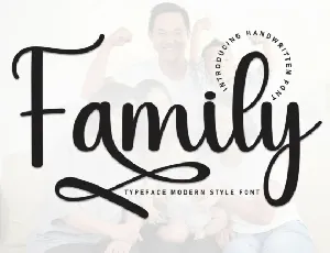 Family Script Typeface font