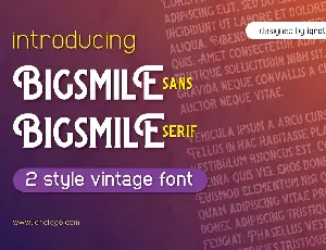 Bigsmile font