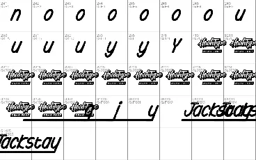 Jackstay Demo font