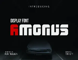 Amonus font