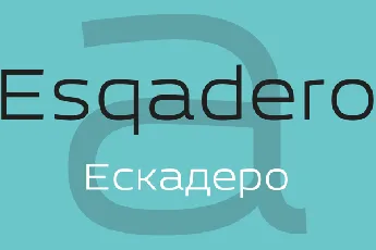 Esqadero FF CY 4F font