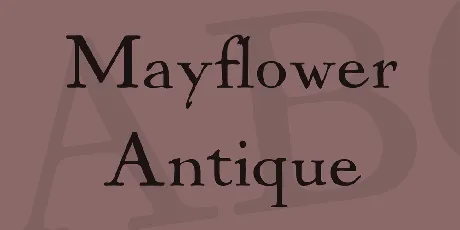 Mayflower Antique font