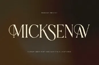 Micksenav font