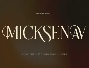 Micksenav font