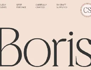 CS Boris font