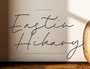 Eastin Hikary font