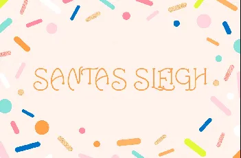 SANTAS SLEIGH FONT font