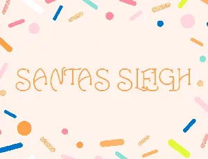 SANTAS SLEIGH FONT font