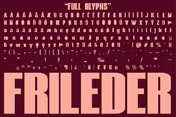 Frileder font