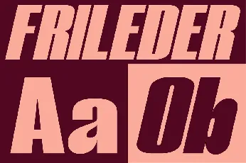 Frileder font