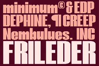 Frileder font