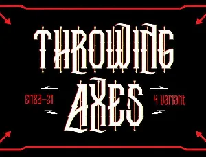 Throwing Axes font