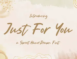 Just For You Free Trial font