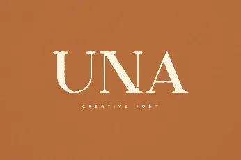 Una font