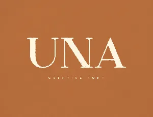 Una font