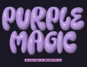 Purple Magic font