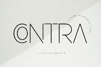 Contra font