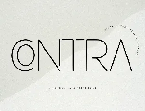 Contra font