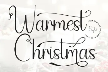 Warmest Christmas Script font