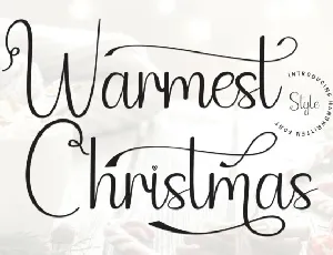 Warmest Christmas Script font