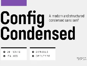 Config Condensed font