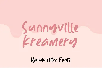 Sunnyville Kreamery font