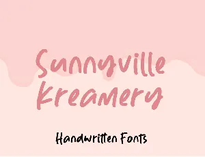 Sunnyville Kreamery font