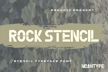 Rock Stencil Demo font