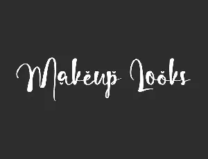 Makeup Looks Demo font