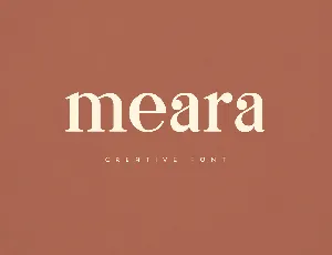 Meara font