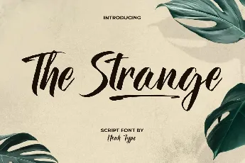 The Strange font