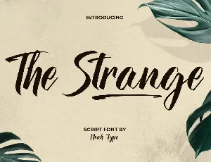 The Strange font