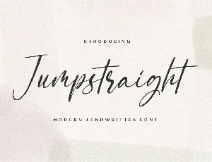 Jumpstraight font