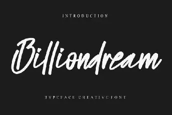 Billiondream Script font