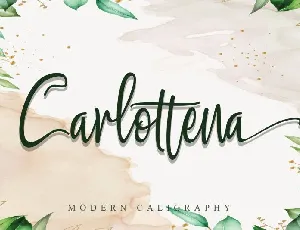 Carlottena Modern Calligraphy font